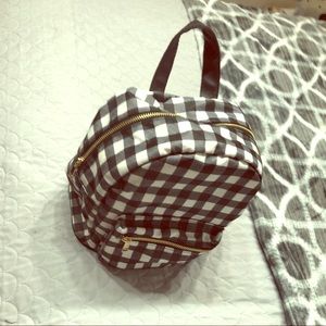 Under One Sky Country Gingham Backpack Purse Bag